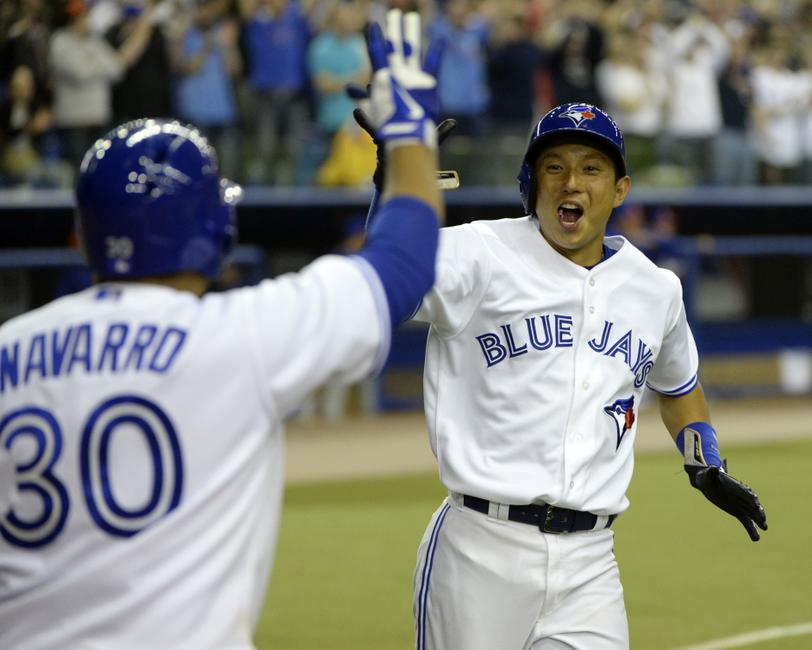 dioner-navarro-munenori-kawasaki-mlb-spring-training-new-york-mets-toronto-blue-jays